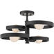 Sloane 4 Light 21 inch Matte Black Semi-flush Ceiling Light