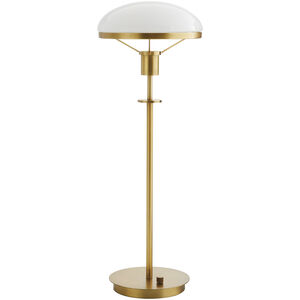Othello 29 inch 10.00 watt Antique Brass Lamp Portable Light
