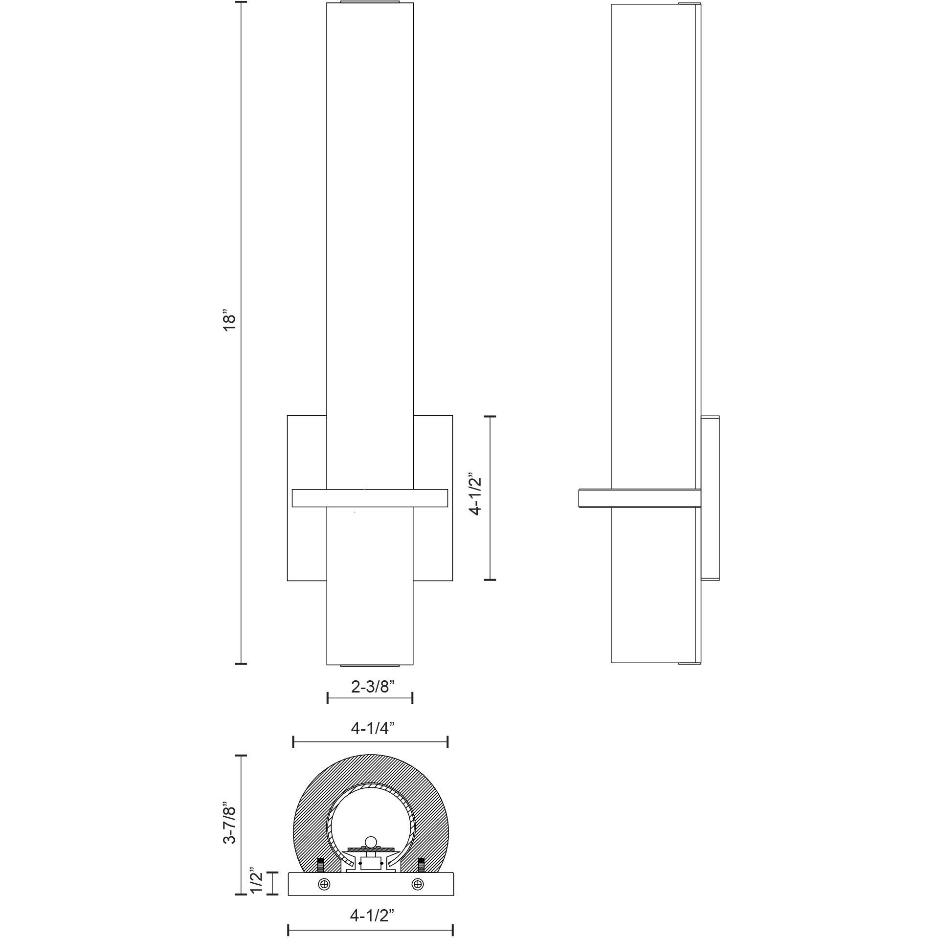 Bhutan Wall Sconce Wall Light in Chrome