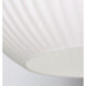 Cleo 1 Light 8 inch White Pendant Ceiling Light
