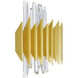 Cityscape 7 Light 6 inch Satin Gold Wall Sconce Wall Light