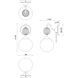 Alora Mood Celia 1 Light 6 inch Matte Black Bath Vanity Light Wall Light