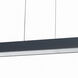 Walsh LED 72 inch Matte Black Horizontal Pendant Ceiling Light