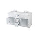 Franklin 60 X 22 X 35 inch White Bathroom Vanity Cabinet