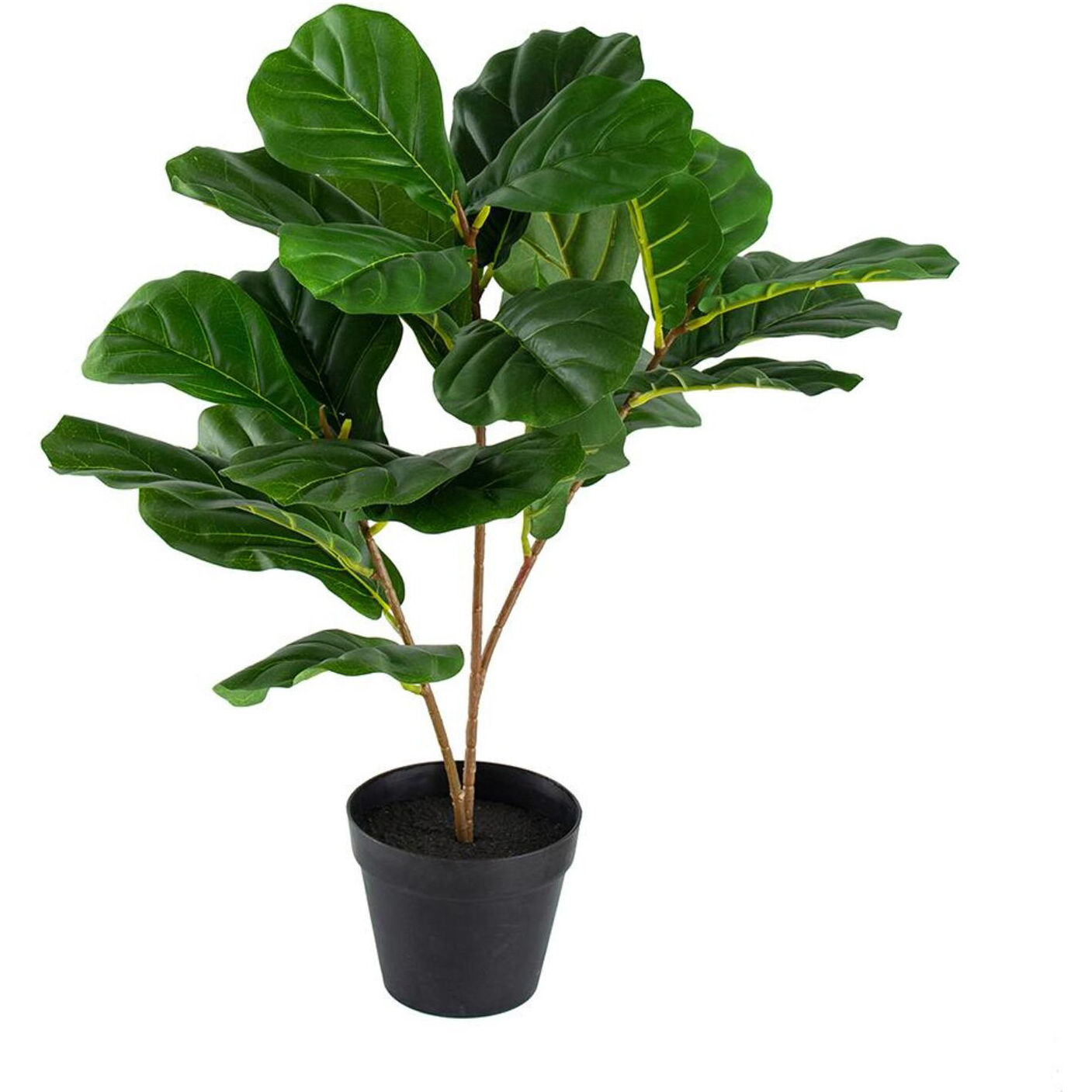 Potted Fiddle Leaf Tree Dark Green Faux Fiddle Leaf Tree