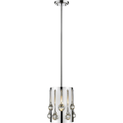 Oberon 1 Light 6.5 inch Chrome Pendant Ceiling Light