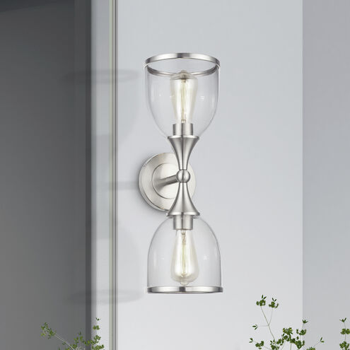 Ashridge 2 Light 6.5 inch Brushed Nickel Vanity Wall Sconce Wall Light