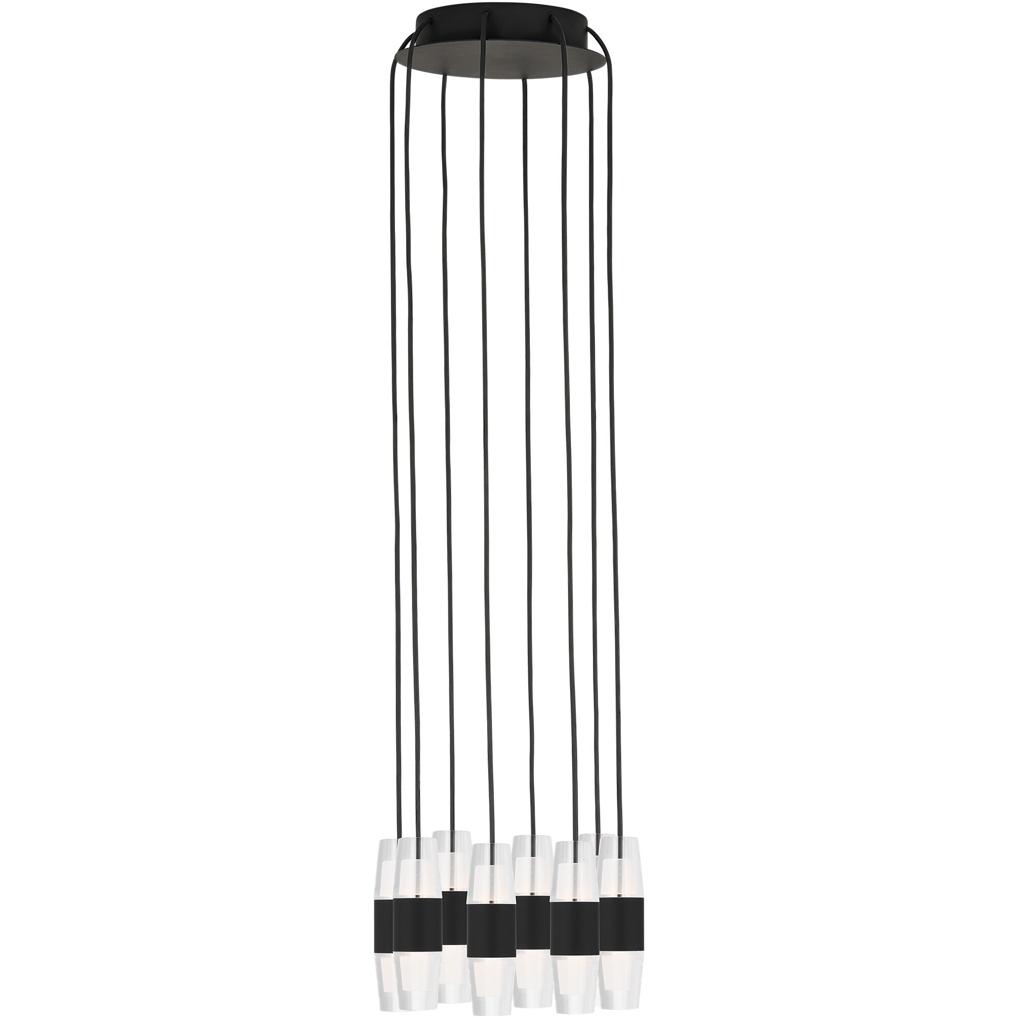 Sean Lavin Lassell 8 Light 10.3 inch Nightshade Black Chandelier Ceiling Light