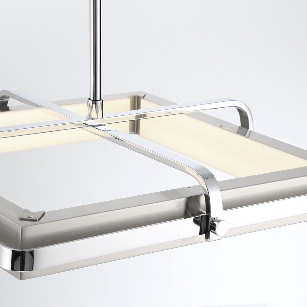 Annilo LED 18 inch Chrome Pendant Ceiling Light