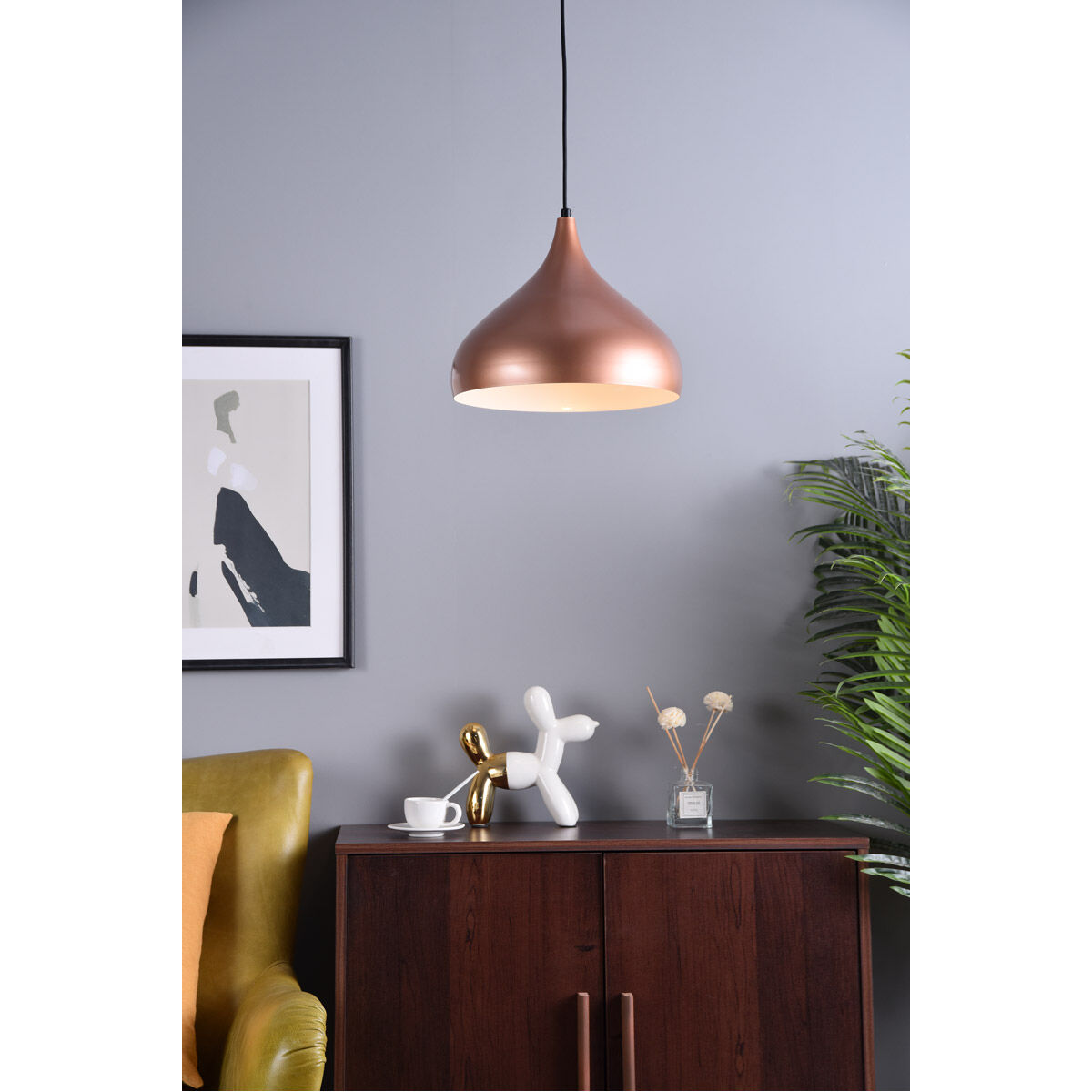 Circa 1 Light 12.5 inch Honey Gold Pendant Ceiling Light