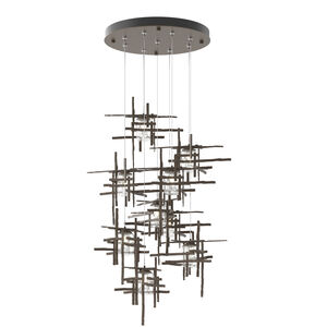 Tura 9 Light 29.6 inch Bronze Pendant Ceiling Light, Round