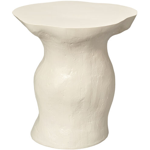 Sculpt 17.75 X 16 inch Cream White Side Table
