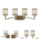 Grammercy 4 Light 33 inch Hand Painted Palacial Bronze Bath Vanity Wall Light