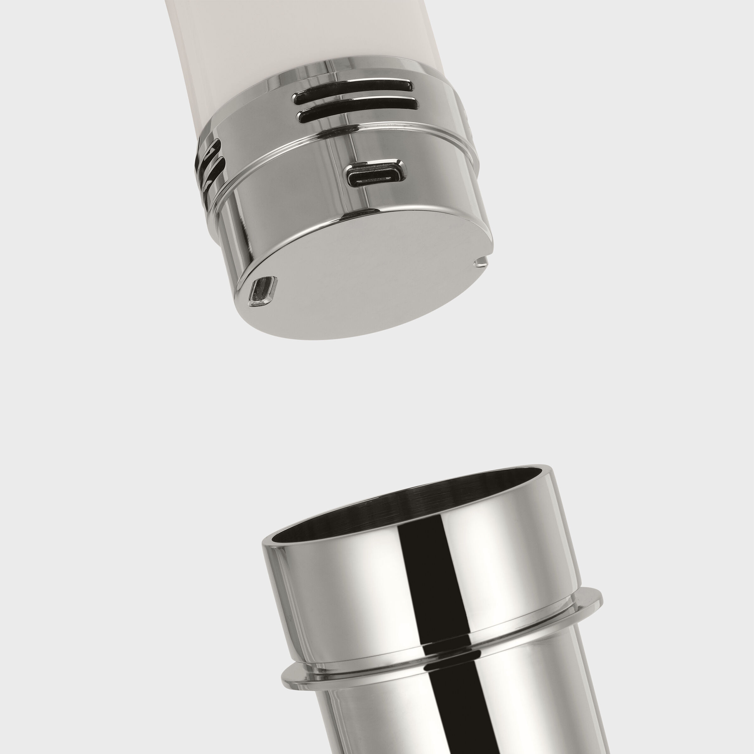 J. Randall Powers Hackney 52.5 inch 2.00 watt Polished Nickel Cordless Bridge Arm Floor Lamp Portable Light