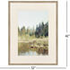 September Skies II Green and Blue and Brown Framed Art