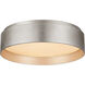 Shaw LED 11 inch Burnished Silver Leaf Flush Mount Ceiling Light, Small
