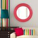 Bergman 32 X 32 inch Glossy Hot Pink Wall Mirror