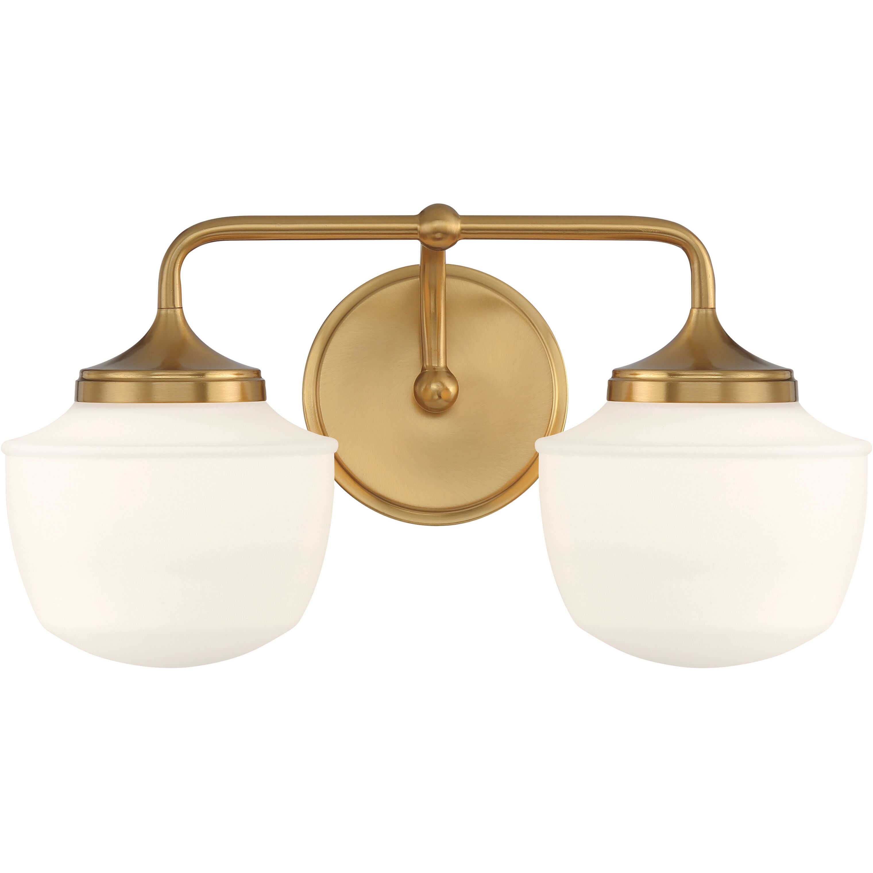 Cornwell 2 Light 16 inch Aged Brass Bath Vanity Wall Light