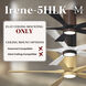 Atlas Irene-5HLK 42 inch Polished Chrome with Barn Wood Tone Blades Flush Mount Paddle Fan, Flush Mounted
