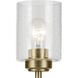 Winslow 3 Light Natural Brass Mini Chandelier Ceiling Light