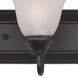 Essentials - 801x 4 Light 30 inch Oil Rubbed Bronze Bath Vanity Wall Light in Frosted
