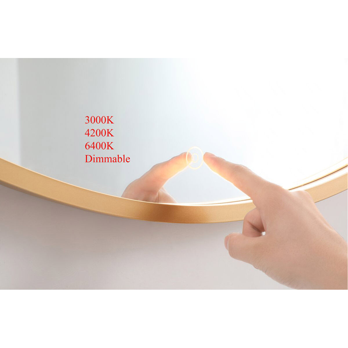 Pier 24 X 24 inch Brass LED Mirror