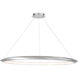 The Ring LED 48 inch Brushed Aluminum Chandelier Ceiling Light in 3500K, 48in.