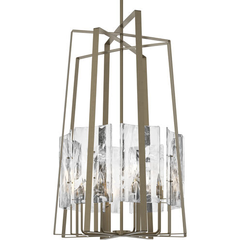 Arc 8 Light 34.4 inch Soft Gold Pendant Ceiling Light, Tall