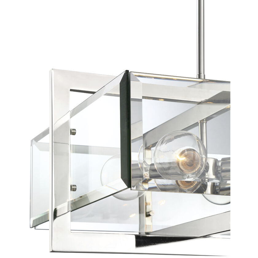 Ethan 4 Light 20.75 inch Polished Nickel Pendant Ceiling Light