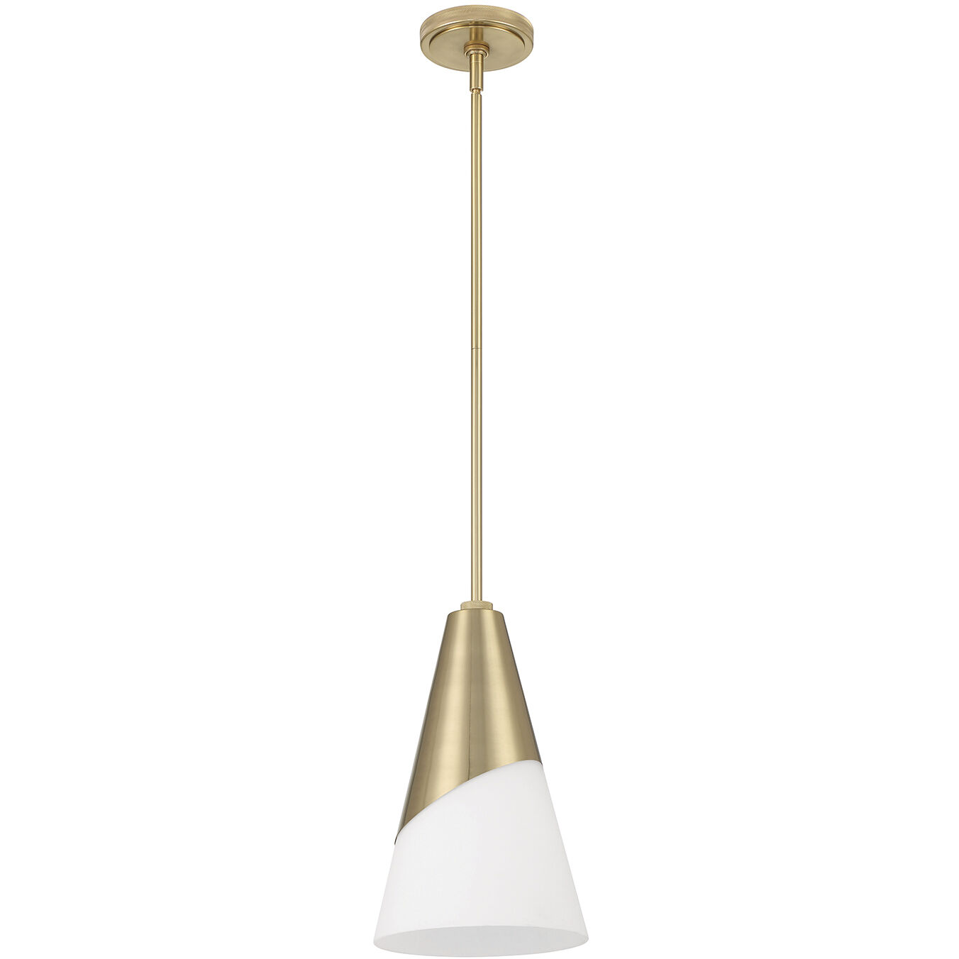 Tori 1 Light 9 inch Vibrant Gold Mini Pendant Ceiling Light
