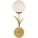 Rossville 1 Light 5 inch Contemporary Gold Leaf Wall Sconce Wall Light