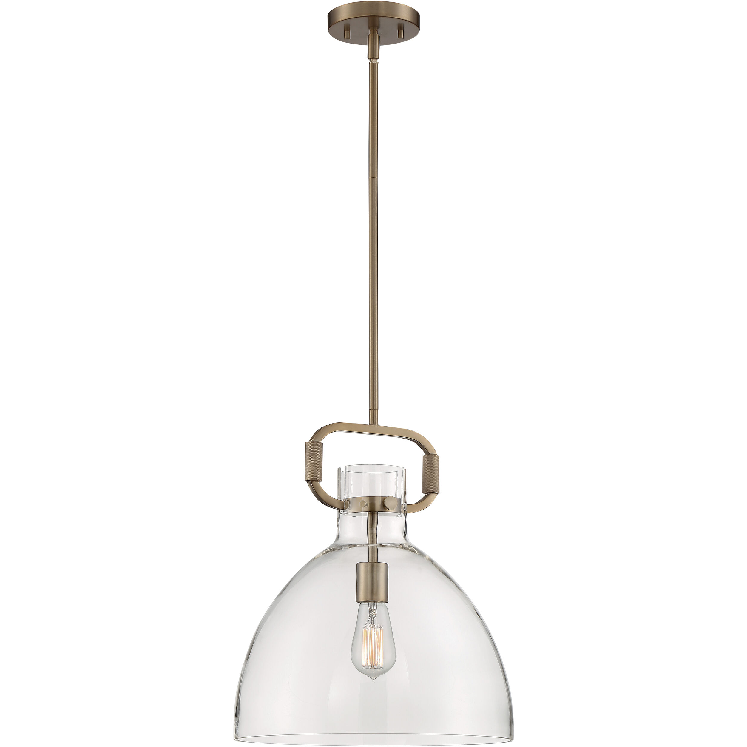 Teresa 1 Light 14 inch Burnished Brass Pendant Ceiling Light
