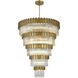 Willow 43 Light 59 inch Satin Gold Chandelier Ceiling Light