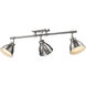 Yep Duncan 3 Light 35.38 inch Pewter Semi-Flush Mount Ceiling Light, Track Light