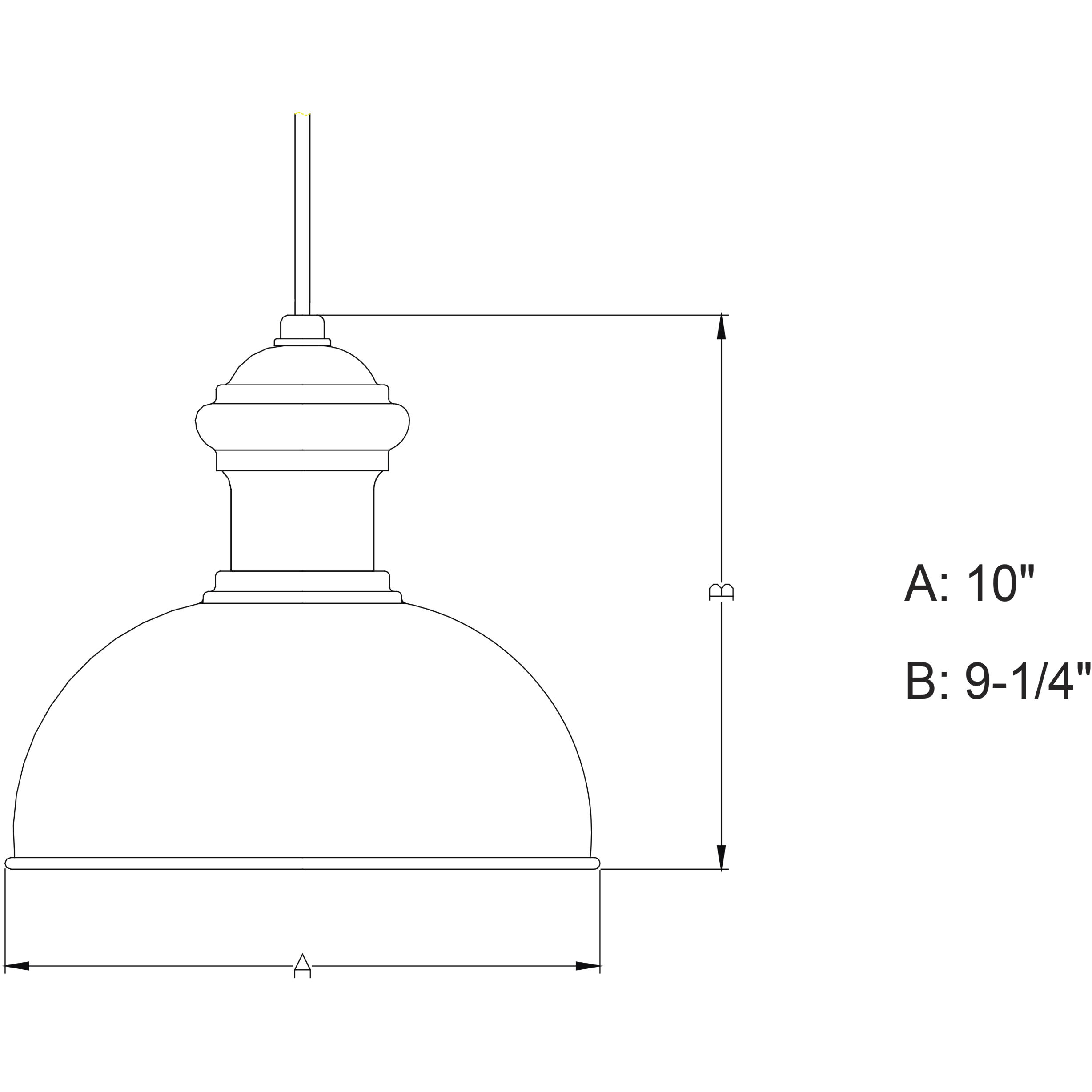 Franklin LED 10 inch Oil Burnished Bronze and Light Gold Outdoor Pendant