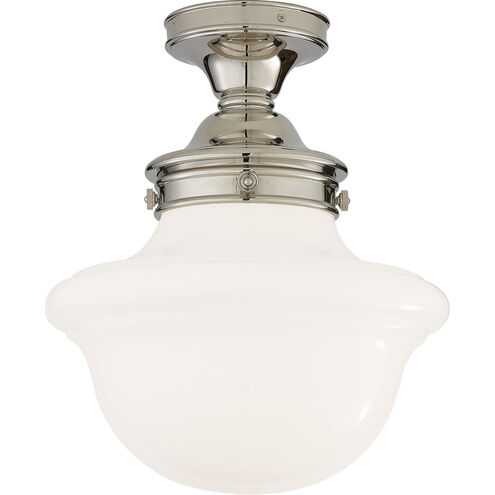 Chapman & Myers Edmond 1 Light 14.5 inch Polished Nickel Flush Mount Ceiling Light