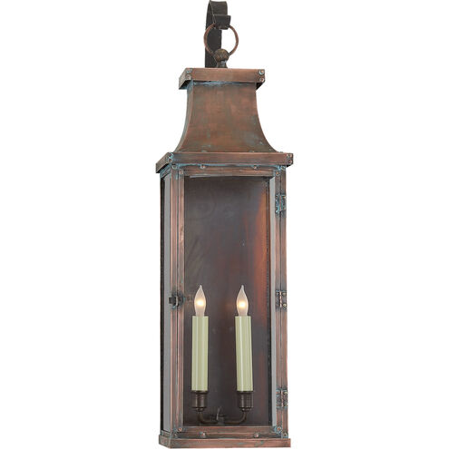 Visual Comfort Signature Collection CHO2155NC E. F. Chapman Bedford 2 Light  29.25 inch Natural Copper Outdoor Wall Lantern