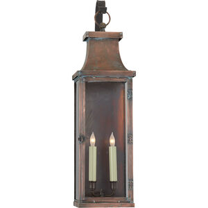 E. F. Chapman Bedford 2 Light 29.25 inch Natural Copper Outdoor Wall Lantern