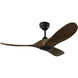 Maverick 44 inch Midnight Black with Dark Walnut Blades Indoor/Outdoor Smart Ceiling Fan in Not Included