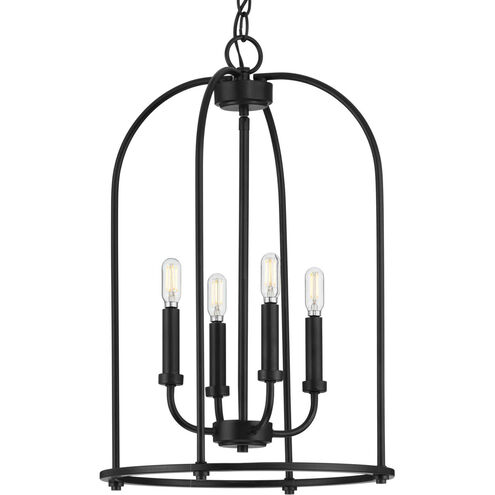 Leyden 4 Light 15 inch Matte Black Foyer Pendant Ceiling Light