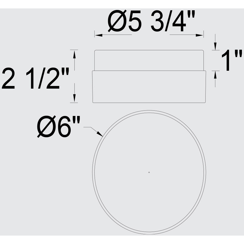 Sunspot LED 6 inch Sand Black Outdoor Flush Mount