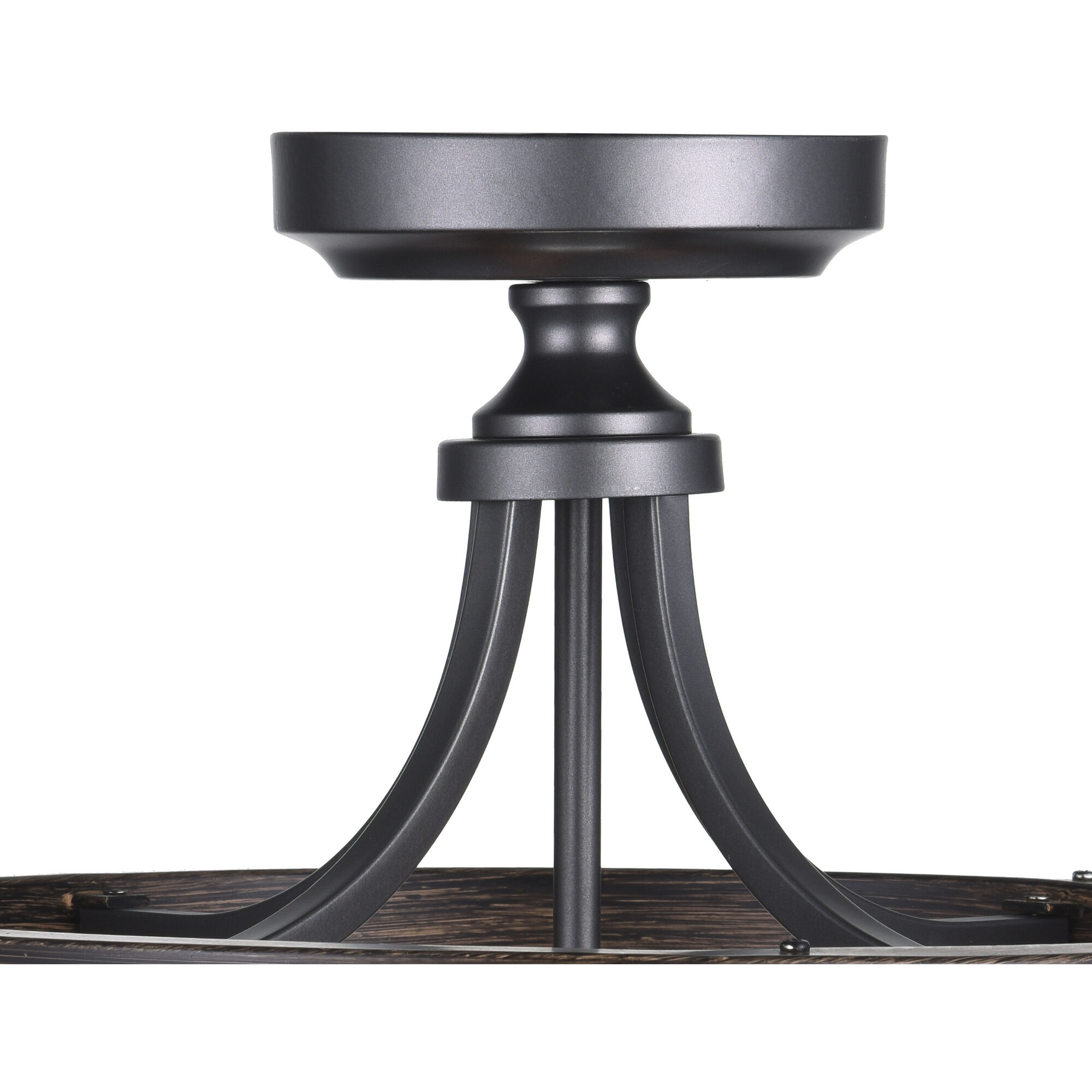 Amazon 3 Light 16 inch Gun Metal Cage Semi-Flush Mount Ceiling Light