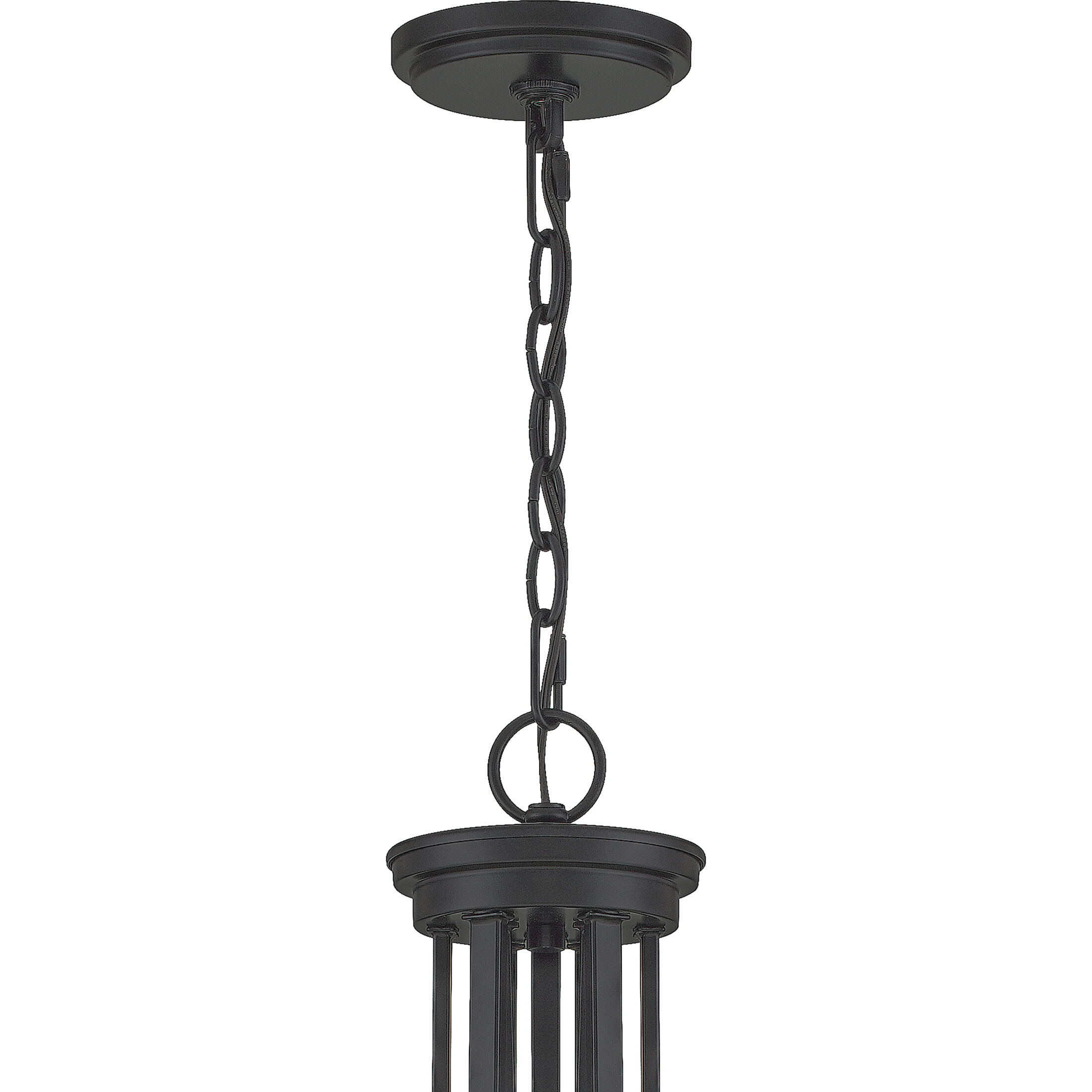 Pruitt 9 Light 34 inch Matte Black Chandelier Ceiling Light in Clear Seedy Glass