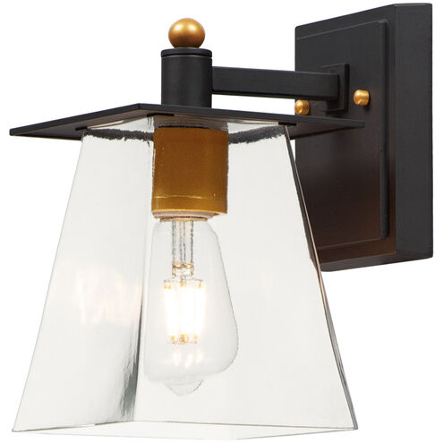 Chalet LED 10 inch Bronze/Gold Outdoor Wall Mount