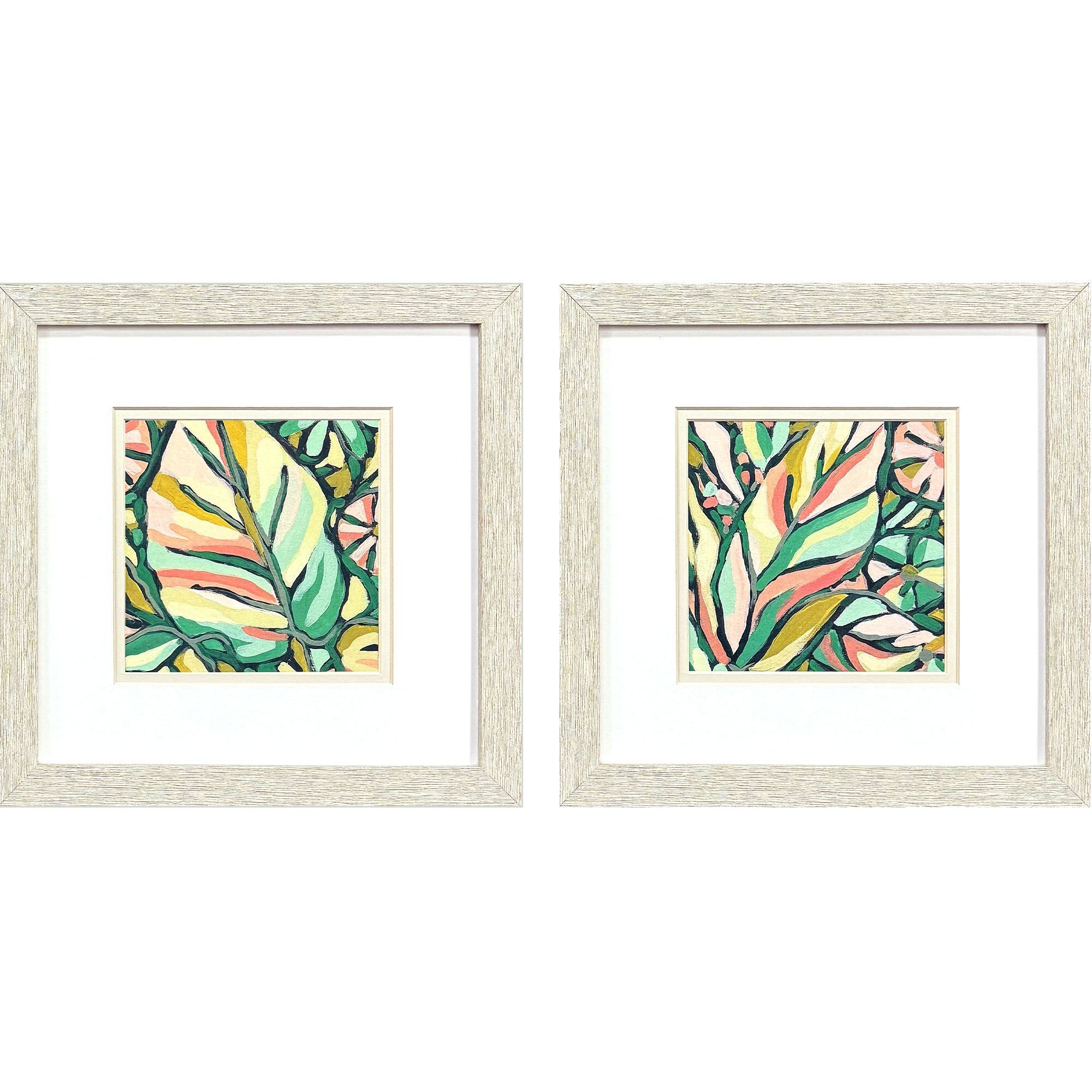 Candy Tropicals Pink and Green and Multi Framed Art, Propac