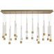 Quill LED 9.5 inch Chrome Multi-Light Pendant Ceiling Light, dweLED