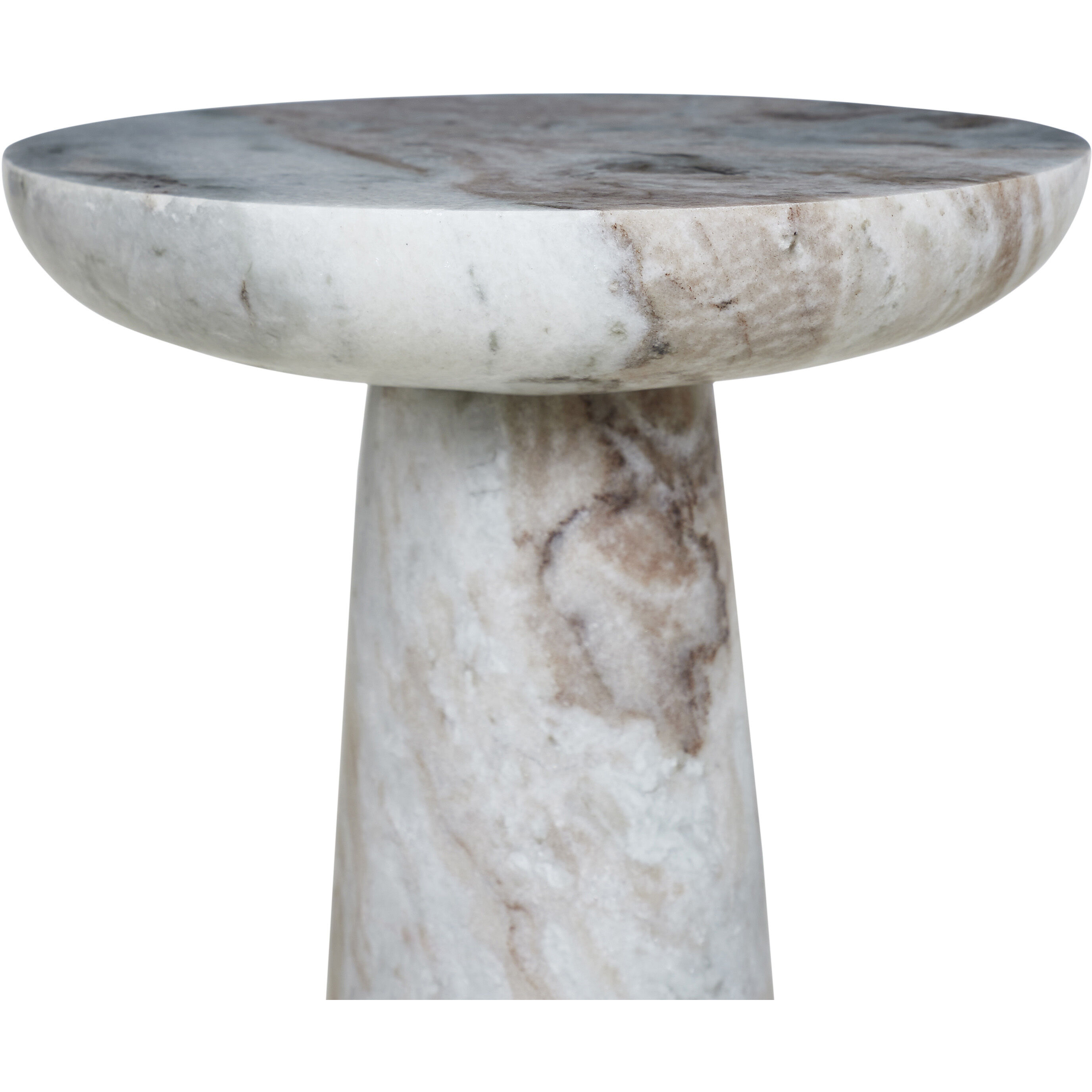 Mercura 22 X 8 inch Brown Marble Side Table