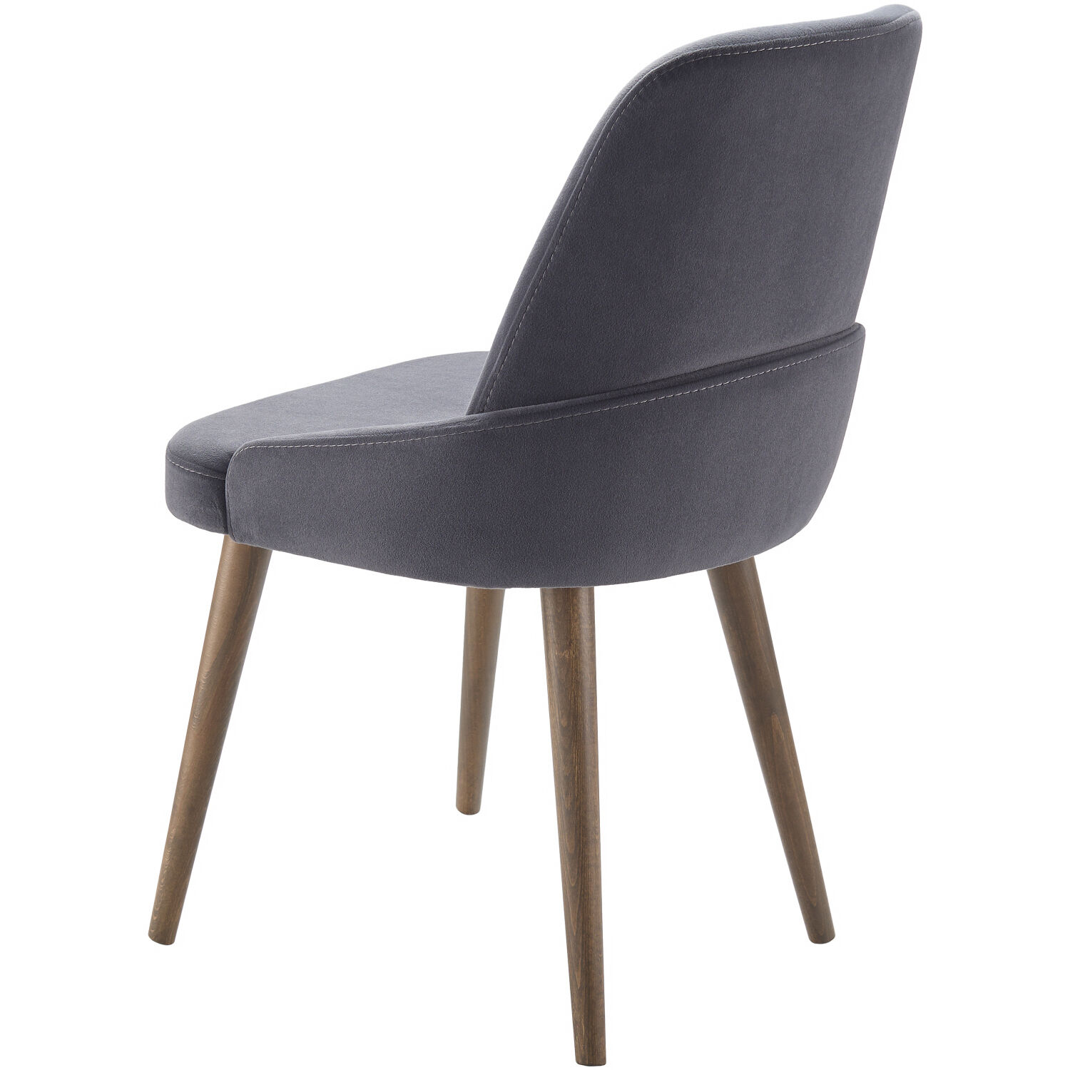Peregrine Upholstery: Black; Base: Charcoal Dining Chair