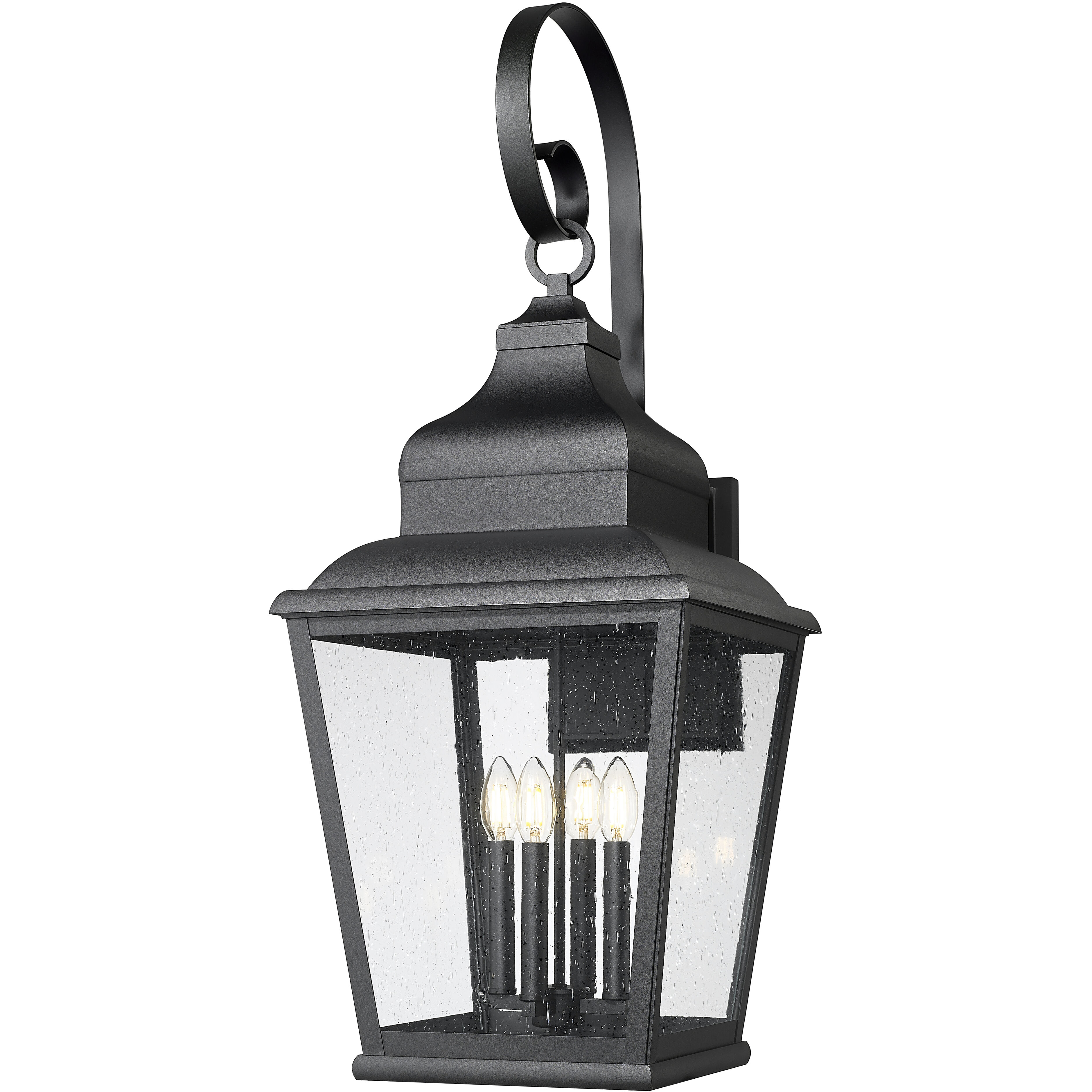 Raphael 4 Light 36.25 inch Sand Black Outdoor Wall Light in Soft Sand Black