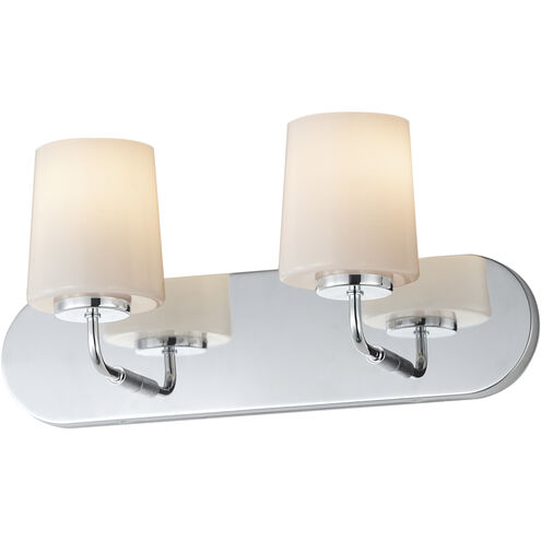 Durham 2 Light 18 inch Polished Chrome Bath Vanity Wall Light